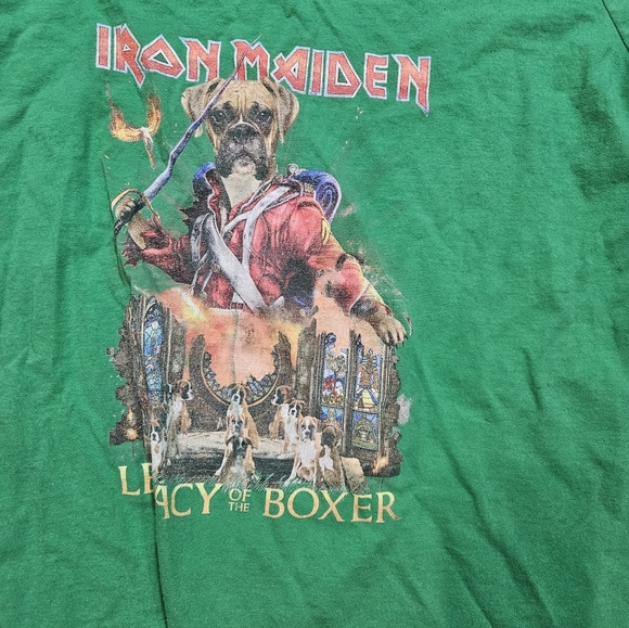 Iron Maiden T-Shirt Womens XL  Legacy Of The Boxer Fruit Of The Loom - Picture 2 of 8